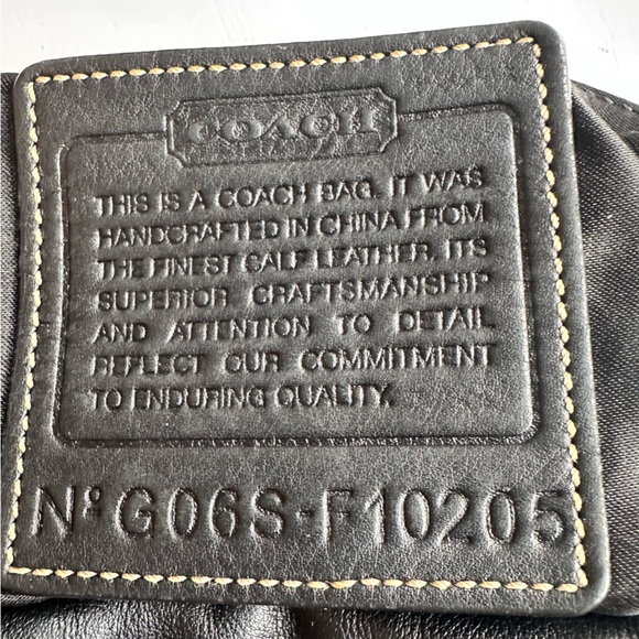 Vintage COACH Black Soft Leather Pleated Ergo Hamptons Belted Hobo Bag - Picture 9 of 13